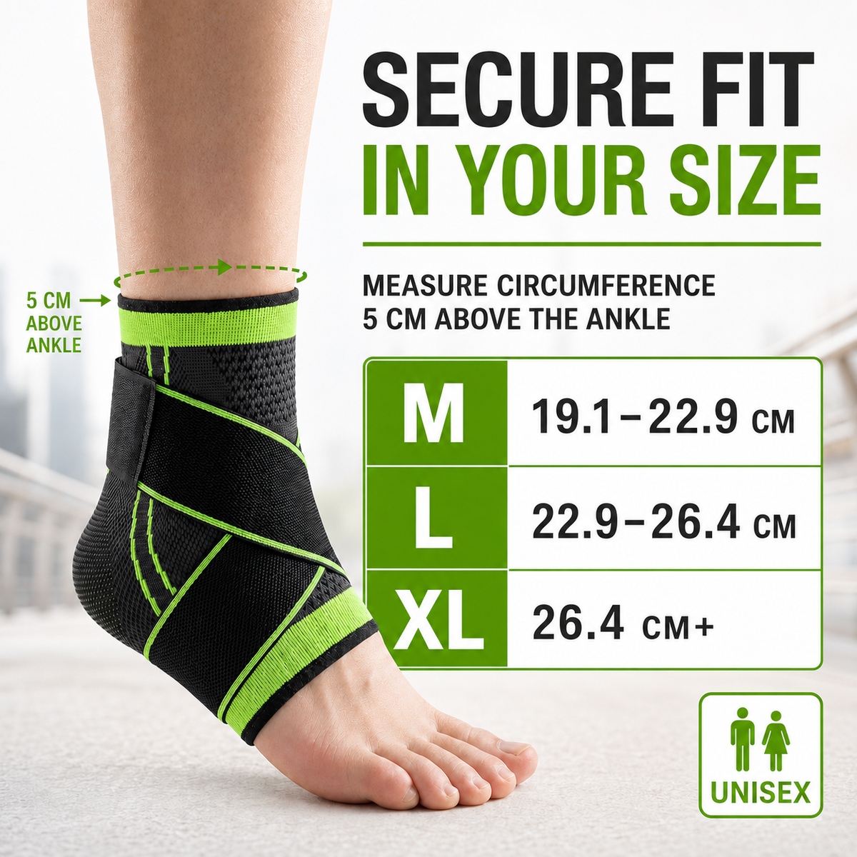Thrives Outdoor | StrideVail Adjustable Ankle Compression Wrap