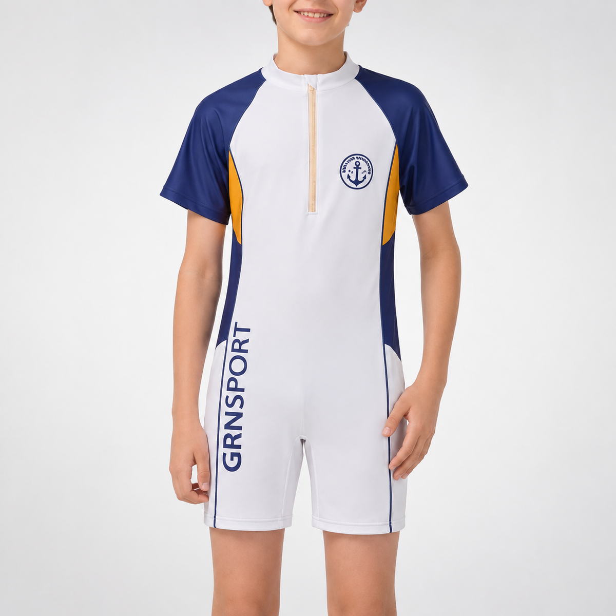 Thrives Outdoor | SunSwim Short-Sleeve One-Piece Swimsuit