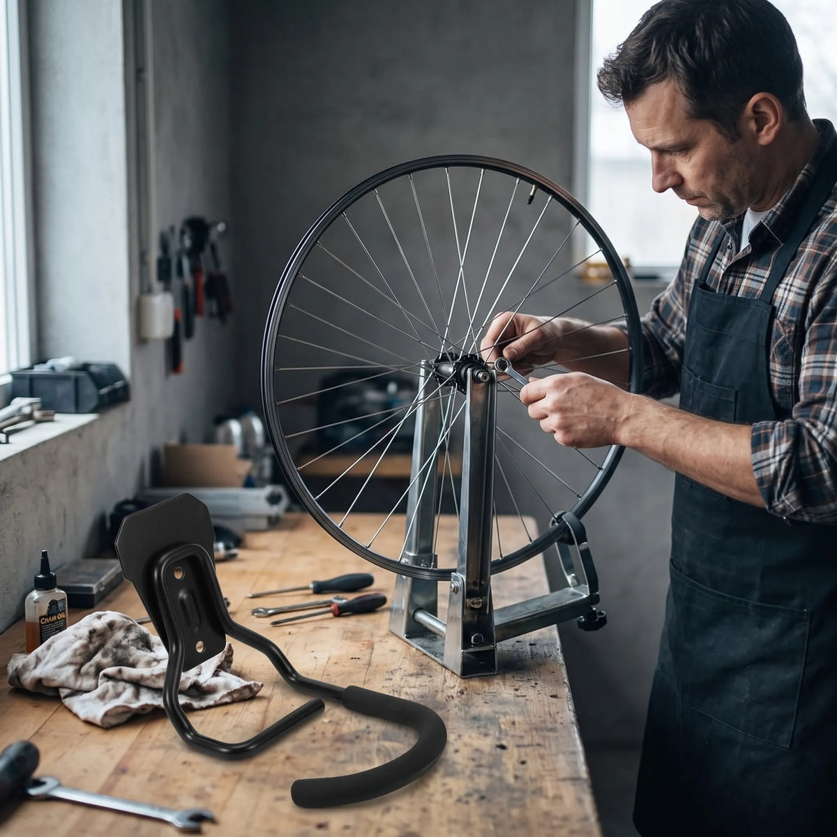 Thrives Outdoor | Torquin Wall Mounted Bicycle Storage Hanger Hook