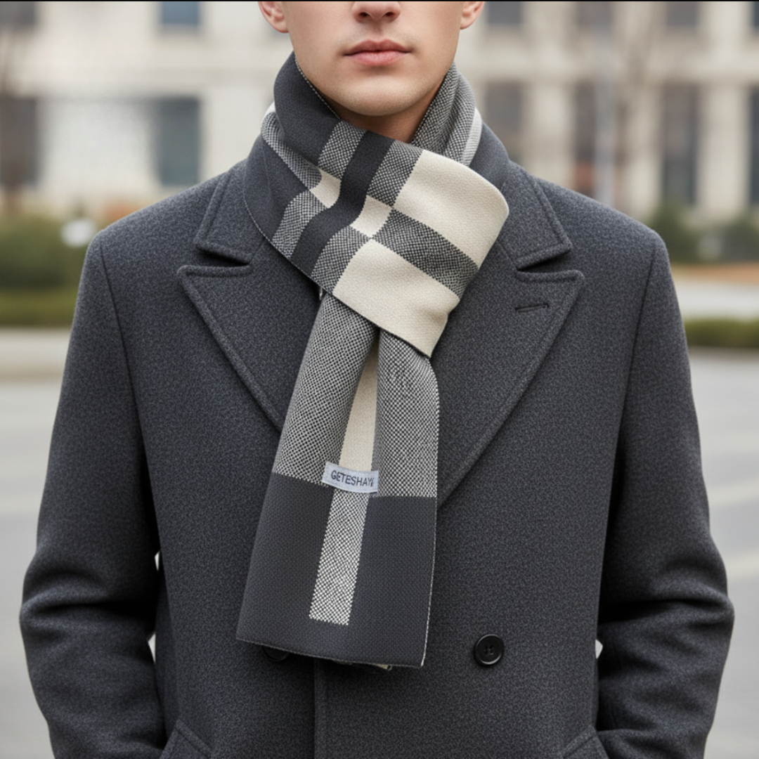 Thrives Outdoor | Knit Patchwork Winter Scarf
