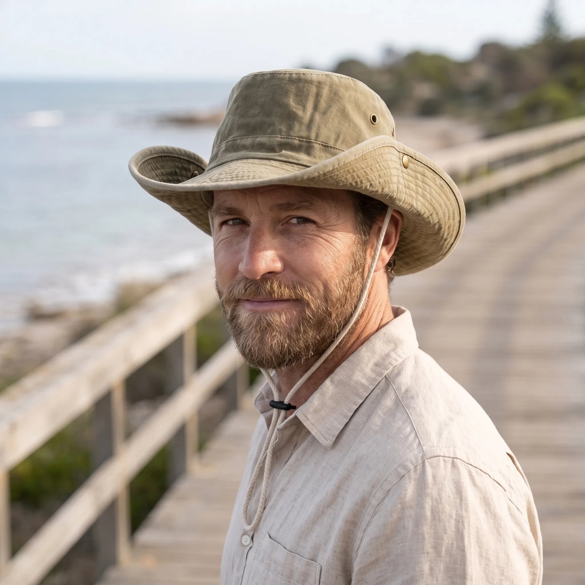 Ventilated Wide Brim Outdoor Sun Hat
