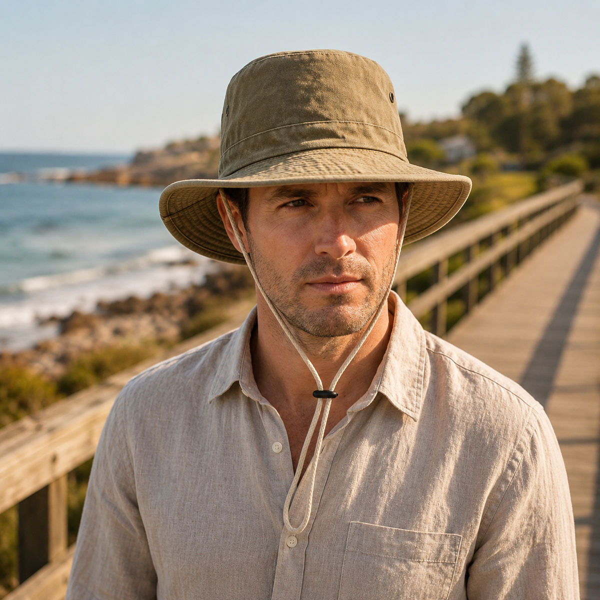 Ventilated Wide Brim Outdoor Sun Hat
