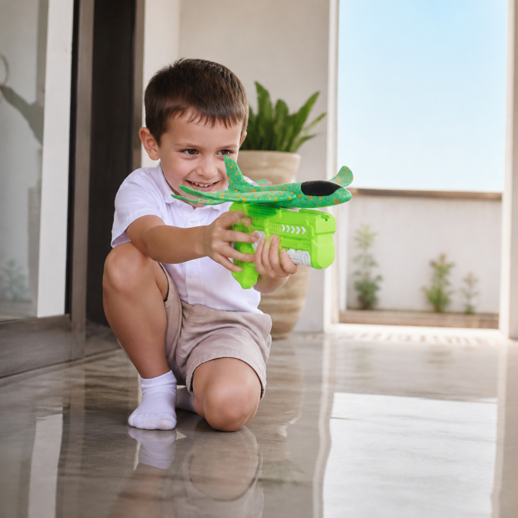 Foam Glider Airplane Launcher Set
