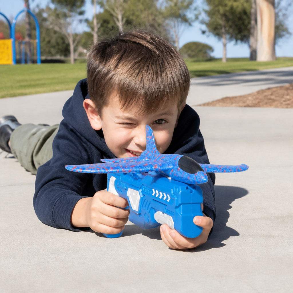 Foam Glider Airplane Launcher Set