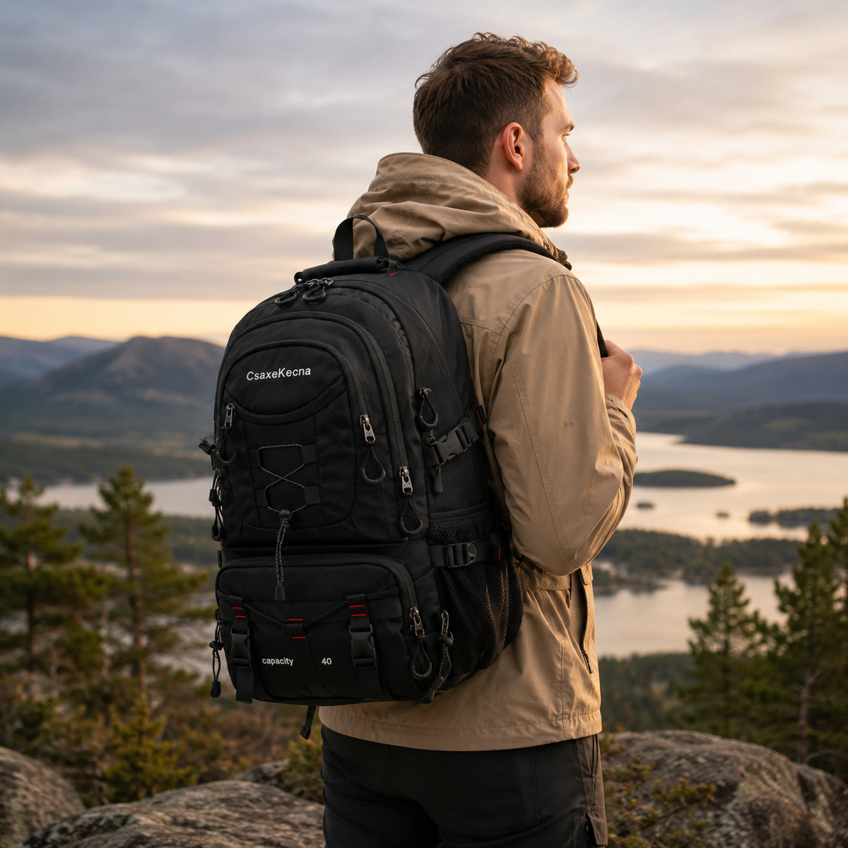 Thrives Outdoor | BergTrail Pro 40L Hiking Backpack with USB Charging