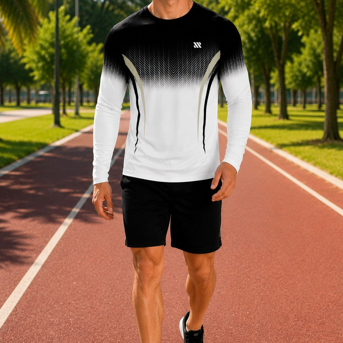 Long Sleeve Sports Fabric T-Shirt with UV Protection