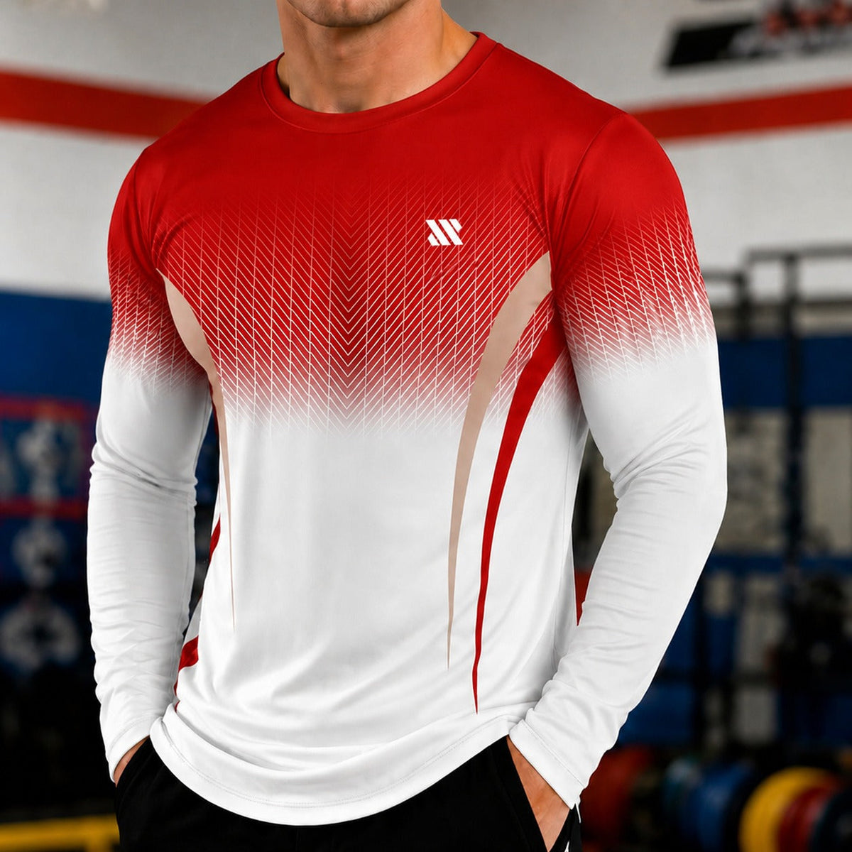 Long Sleeve Sports Fabric T-Shirt with UV Protection