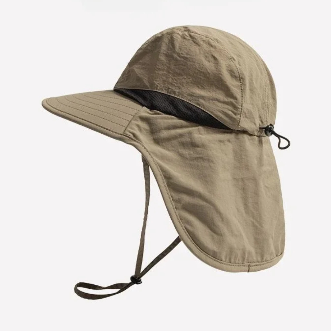 Wide Brim Sun Beach Hat With Flap | UPF 50+