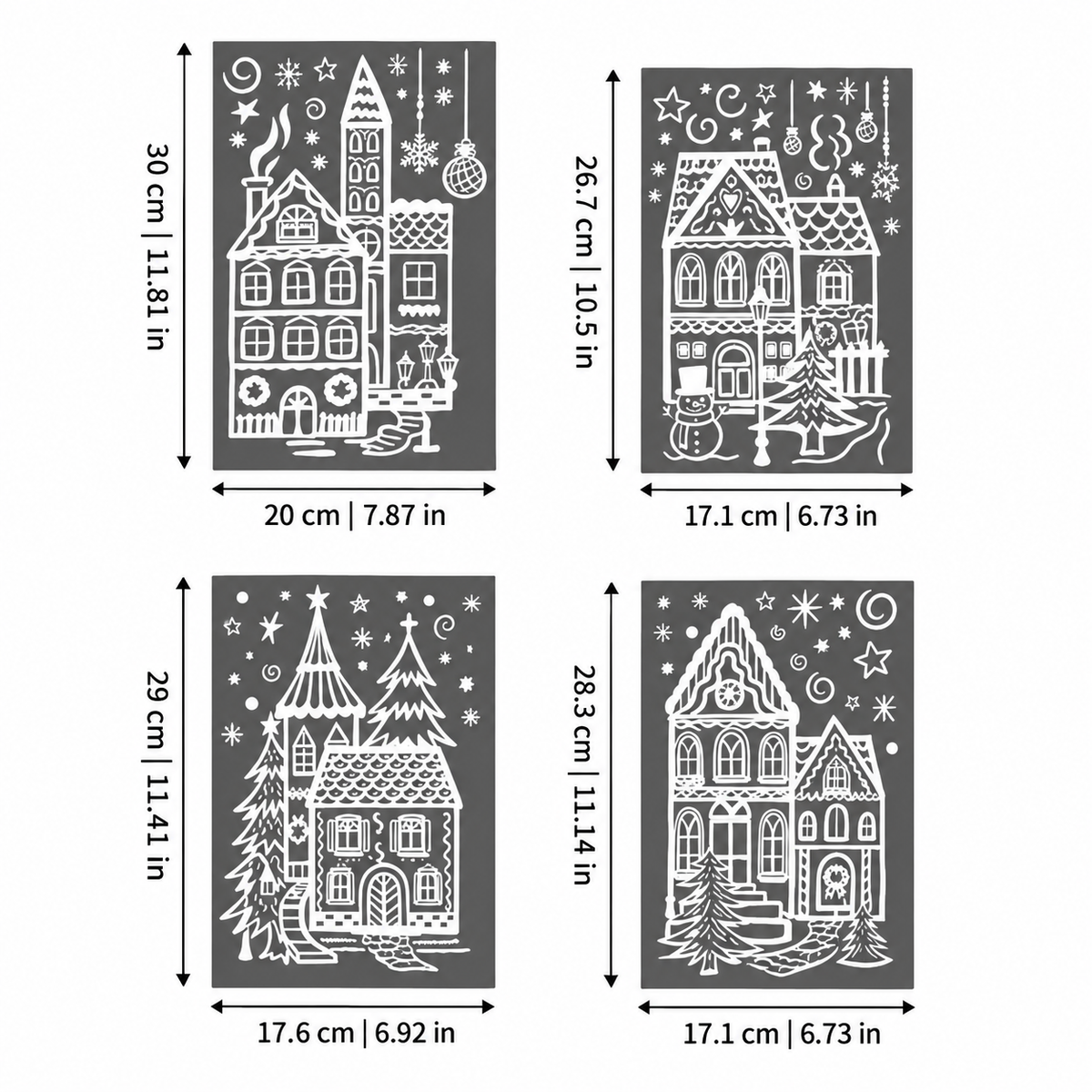 Festive Static Decals for Glass