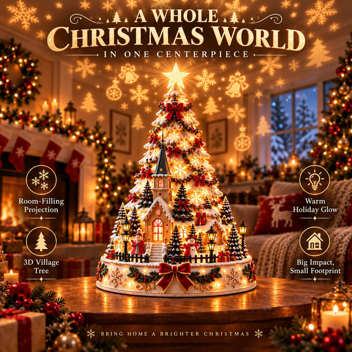 Christmas Village Lightscape Tree