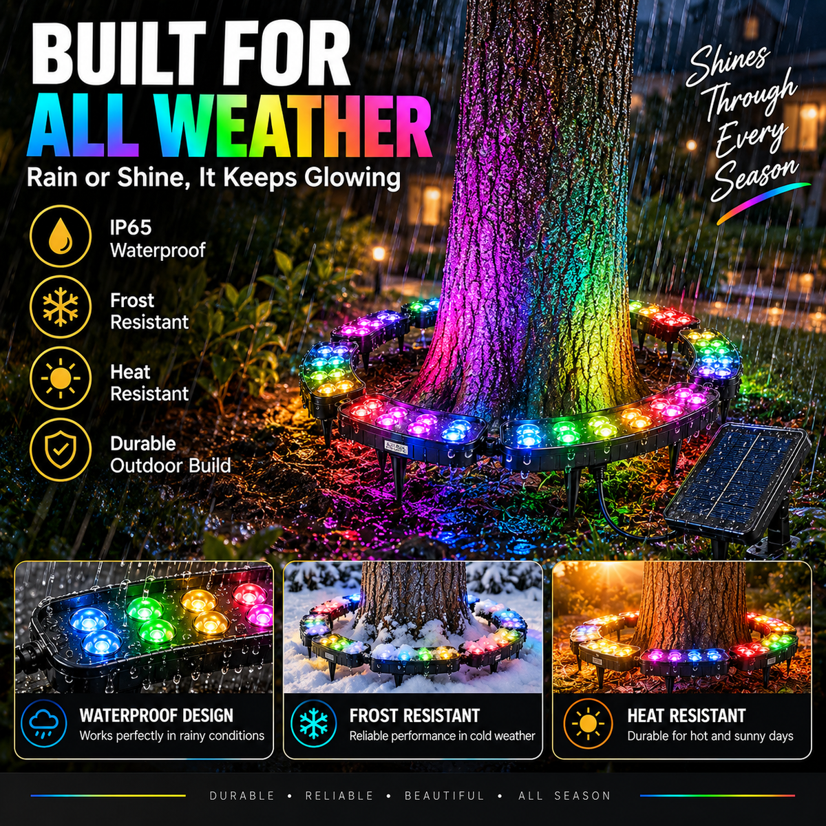 Solar RGB Landscape Ring Light