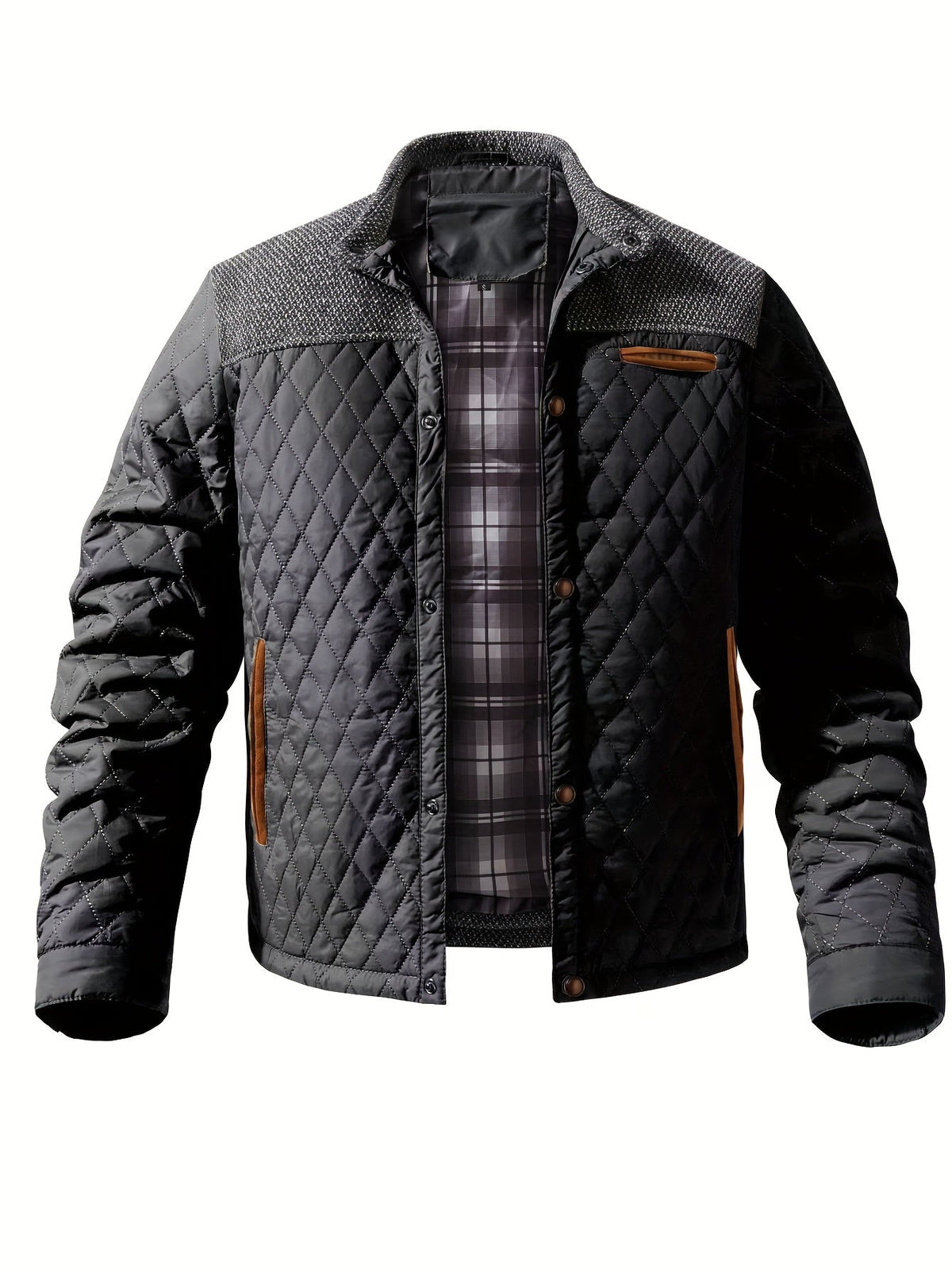 Gideon Quilted Stand-Collar Jacket