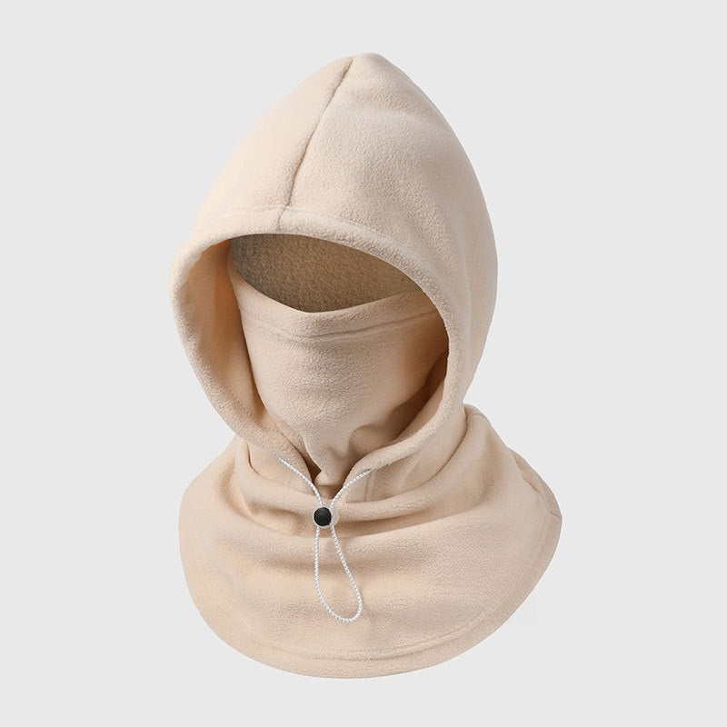 Fleece Balaclava Hood - 3-in-1 Face Cover & Neck Warmer - Plush Lined