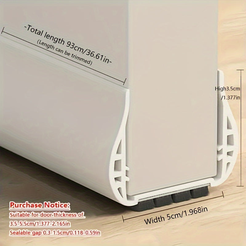 Adjustable Polyester Door Draft Stopper - Windproof Insulating Seal Strip