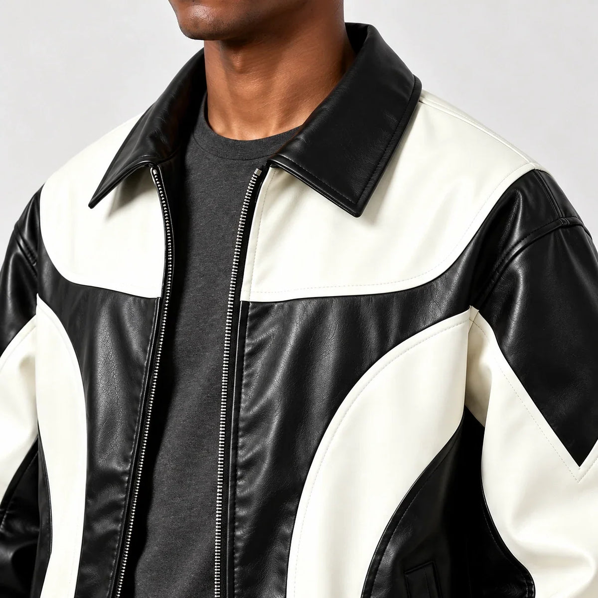 Leather Bomber Jacket