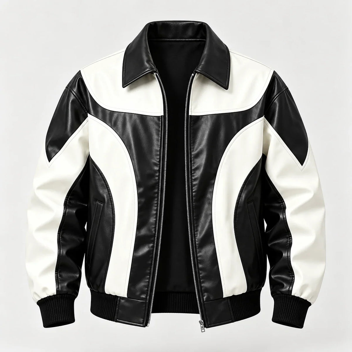 Leather Bomber Jacket