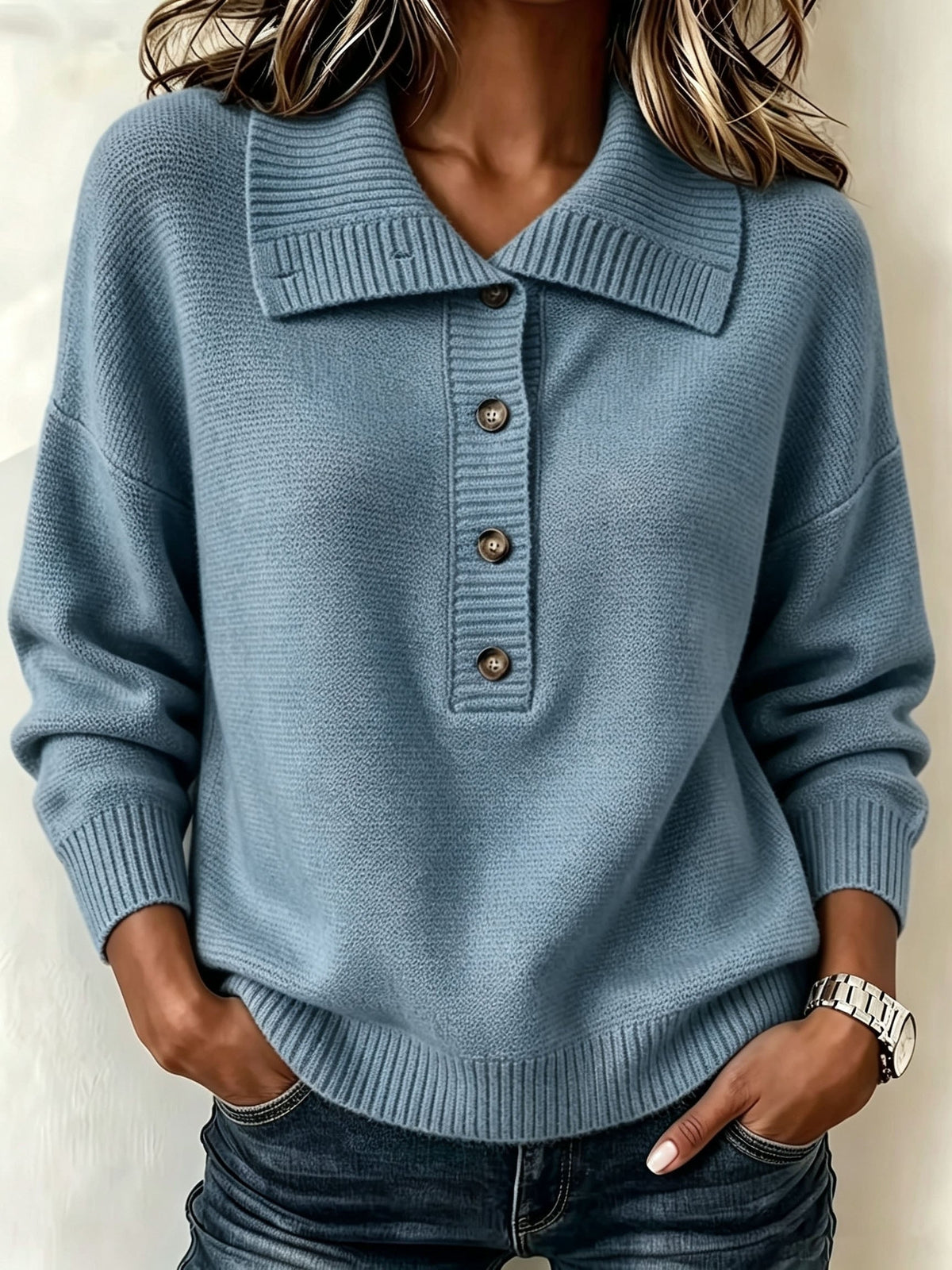Nicole Women's Autumn Jumper with Buttons