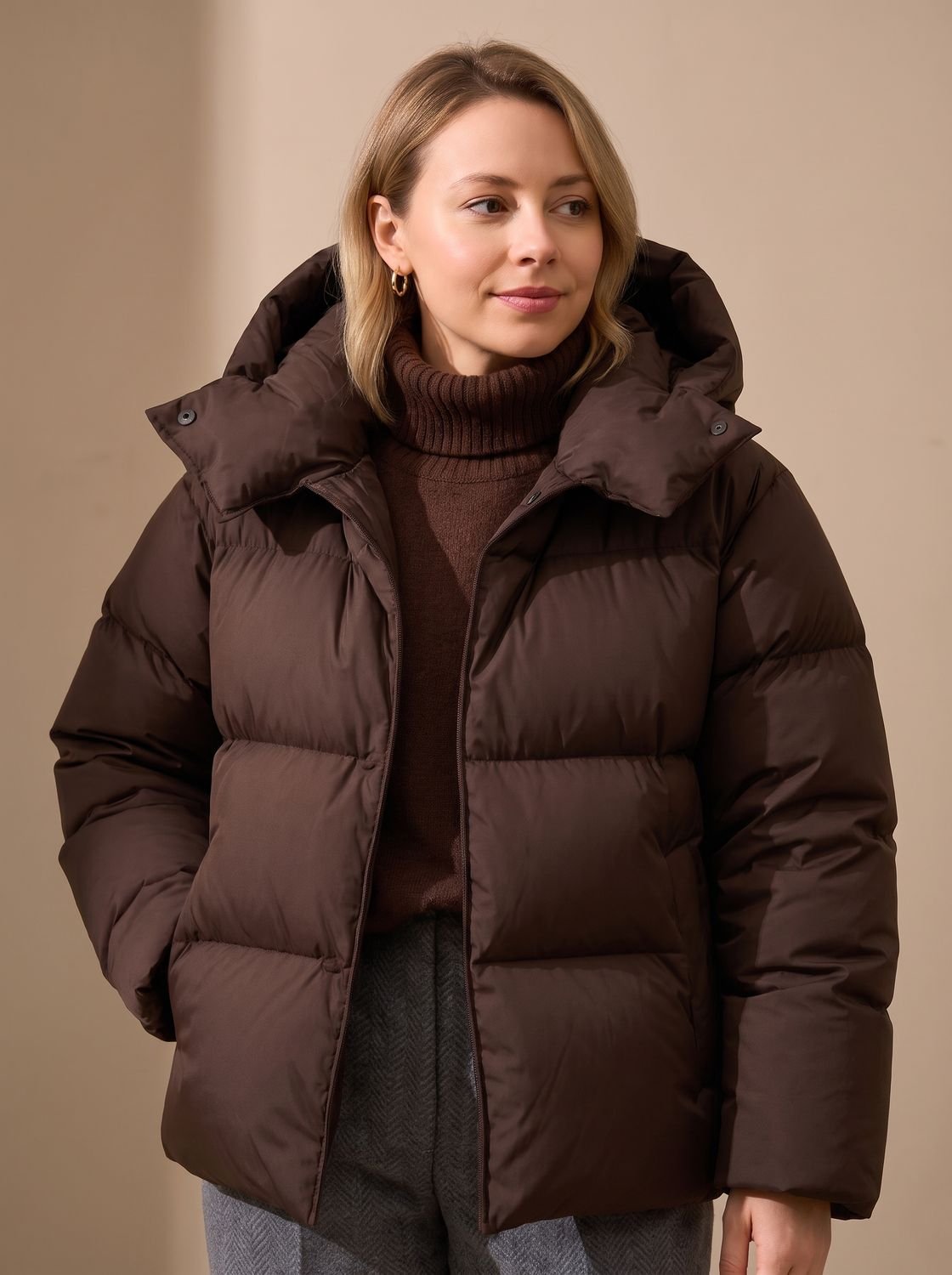 Mia Oversized Down Jacket for Women Winter Jacket with Hood