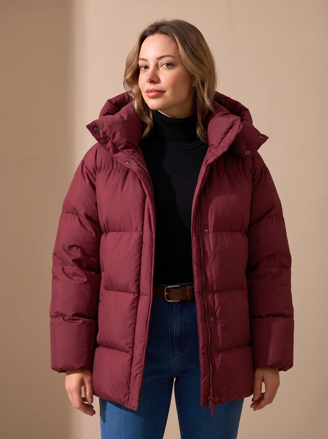 Mia Oversized Down Jacket for Women Winter Jacket with Hood