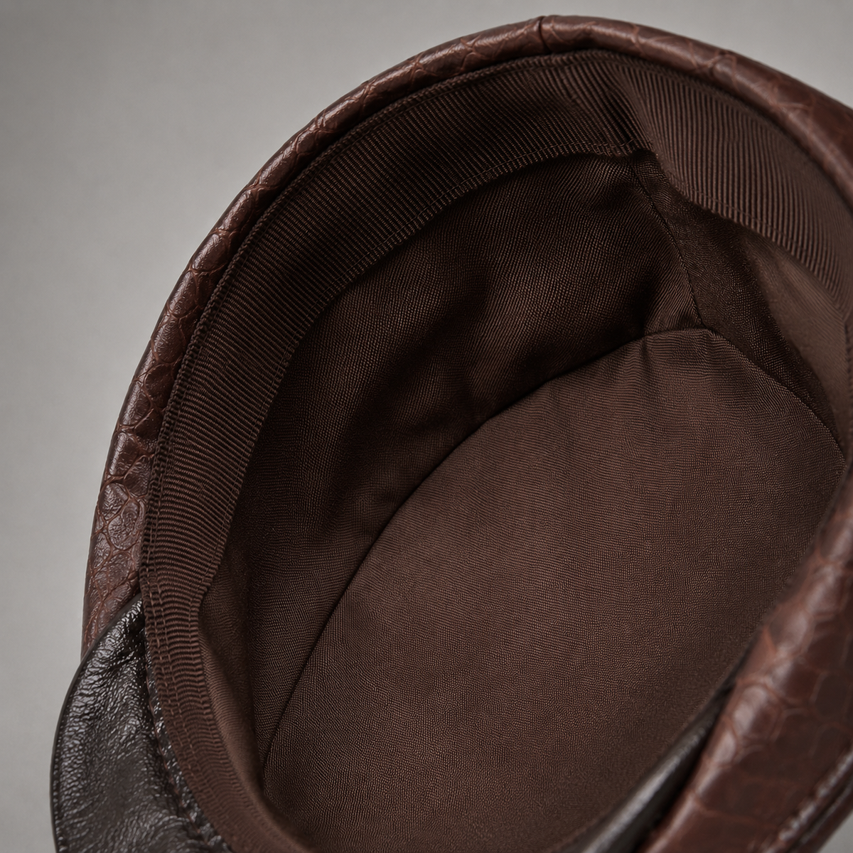 Classic Leather Flat Cap