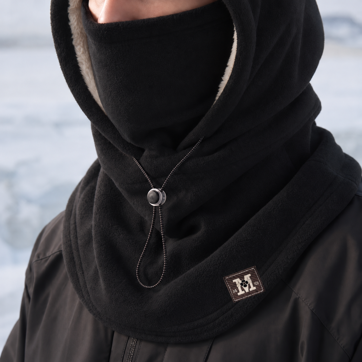 Fleece-Lined Adjustable Face-Covering Balaclava