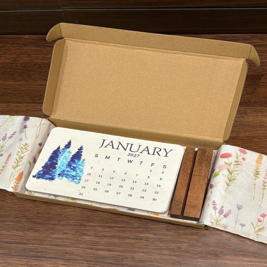 Plantable Seed Paper Calendar 2027 β 12 Plantable Calendar Cards