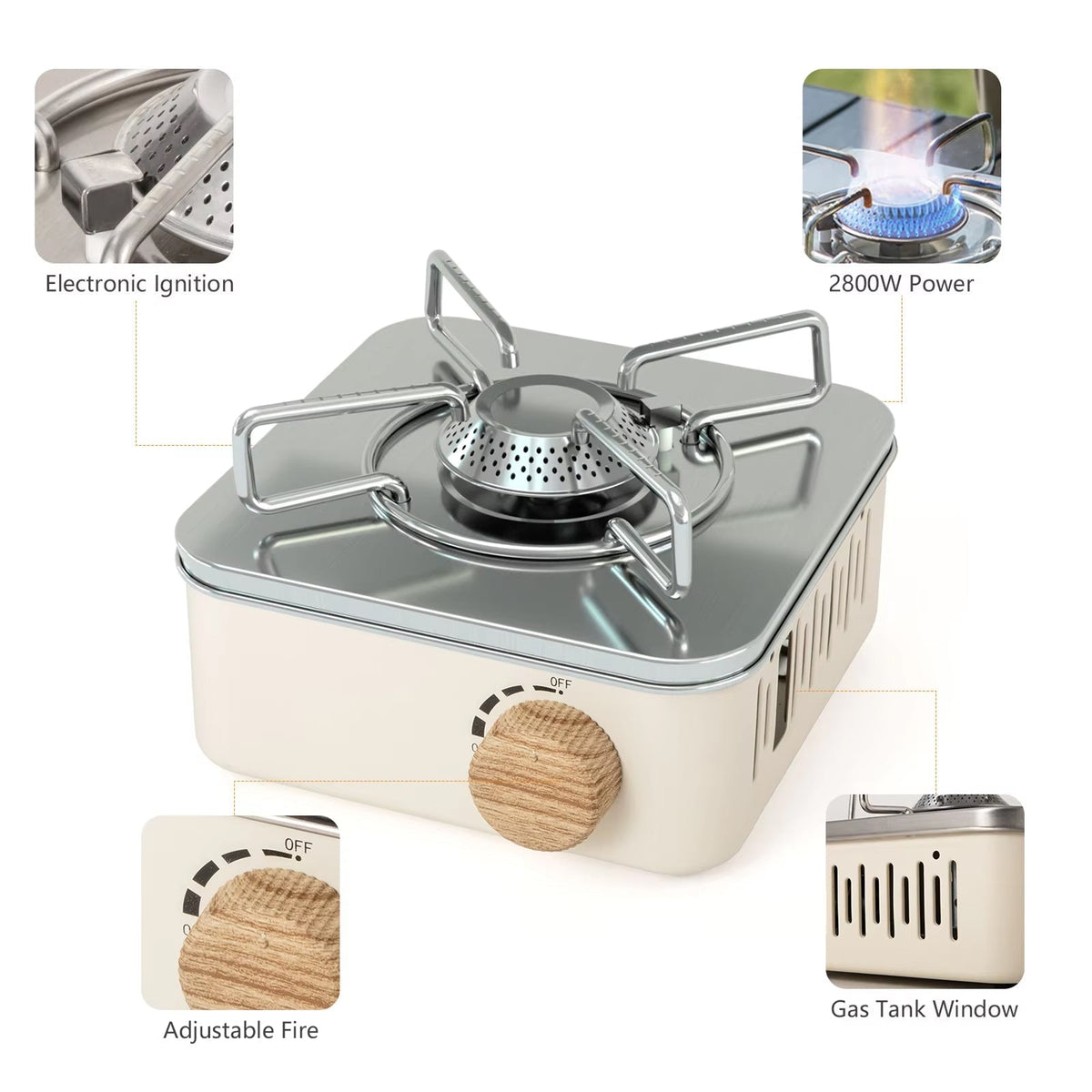 2800W Portable Camping Gas Stove