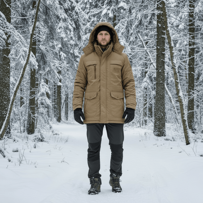 Padded Parka for Warmth & Protection on Cold Days
