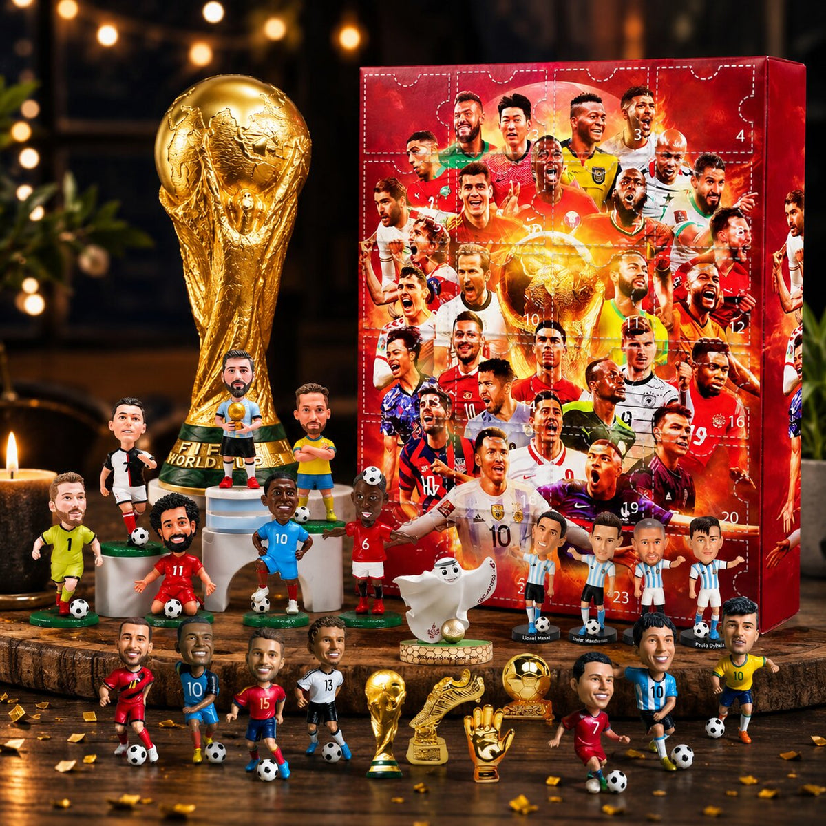 Football Advent Calendar with 24 daily surprises and 3D designs
