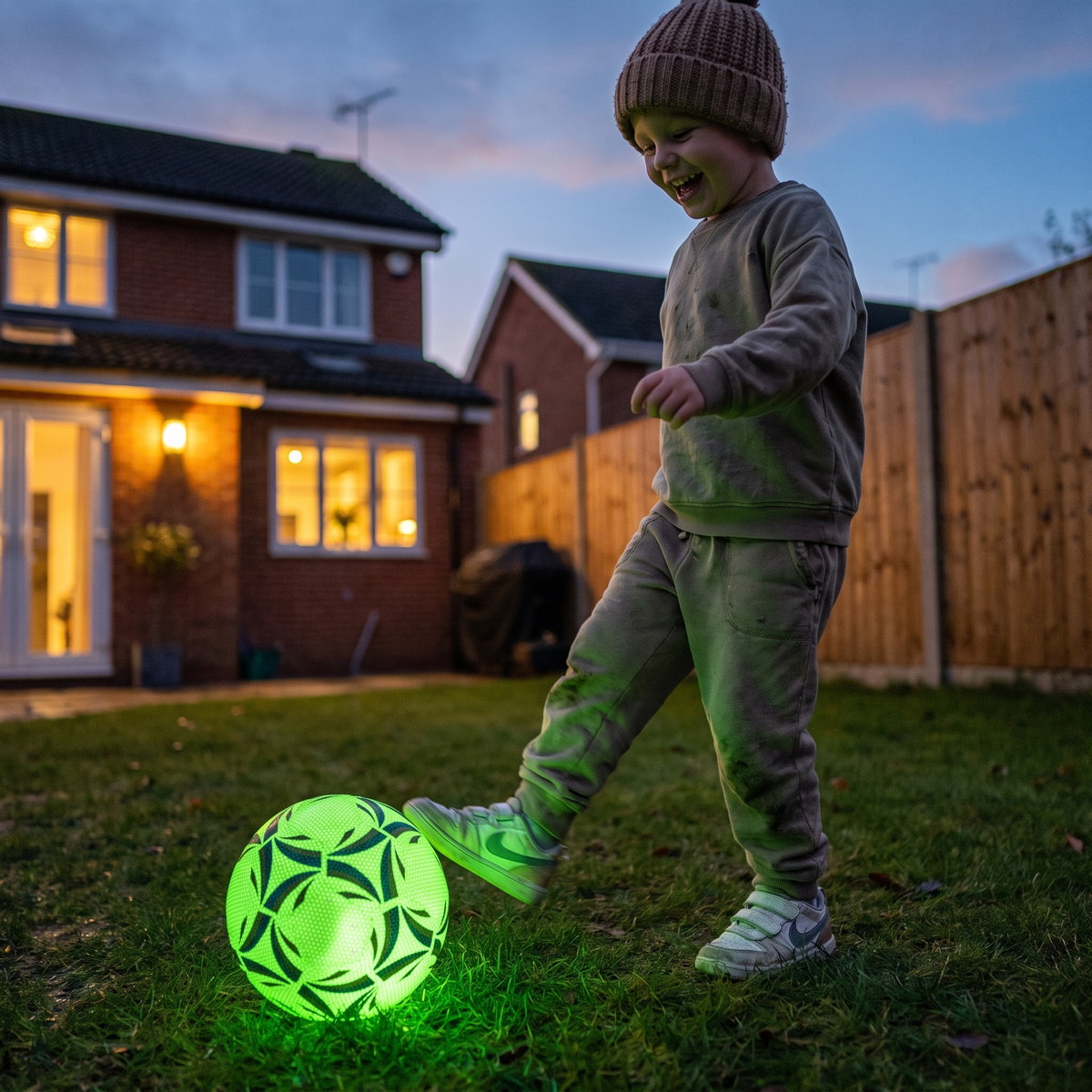 Glow in the Dark Football Ball for Outdoor Football Fun