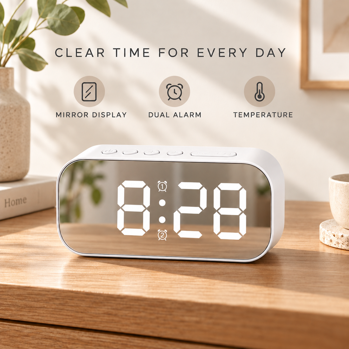 Thrives Outdoor | Lumenoct Modern LED Digital Alarm Clock