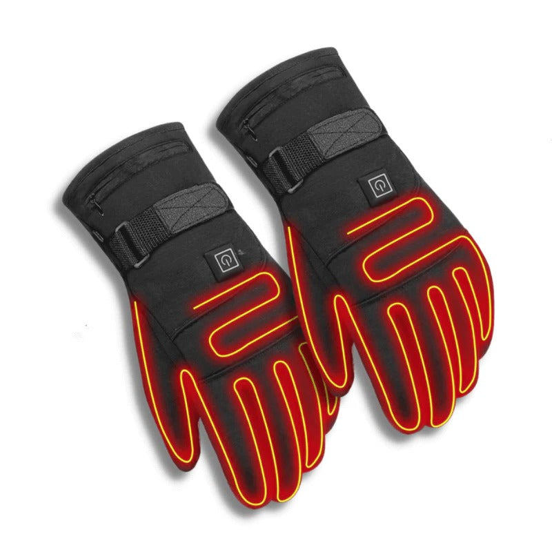 Touchscreen Heated Gloves with Three Heat Modes and Wind-Resistant Shell