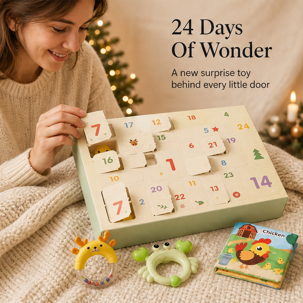 24-Day Baby Advent Calendar with Sensory Toys