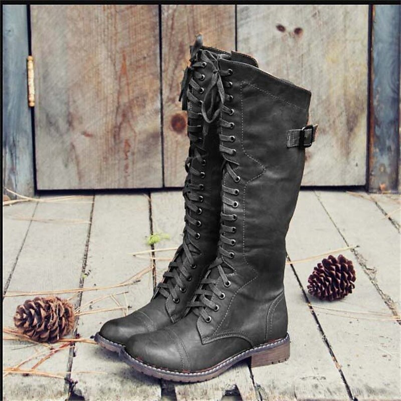 Matilda Tall Lace-Up Riding Boots