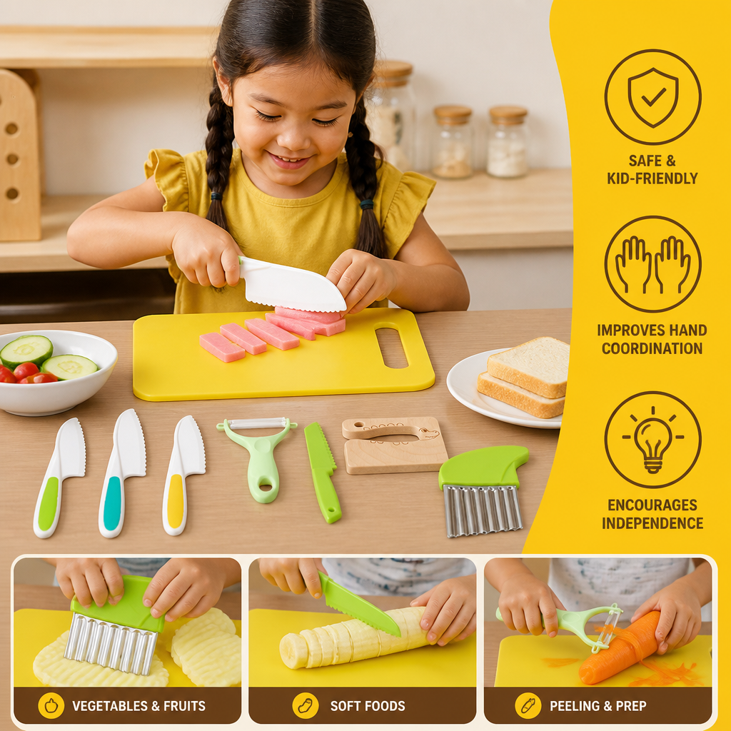 Safe Kitchen Set for Little Gourmet Chefs
