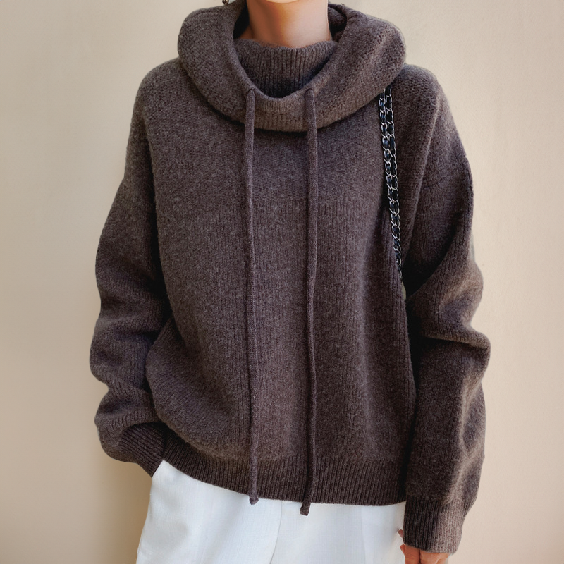 Merino Wool Women's Turtleneck Sweater