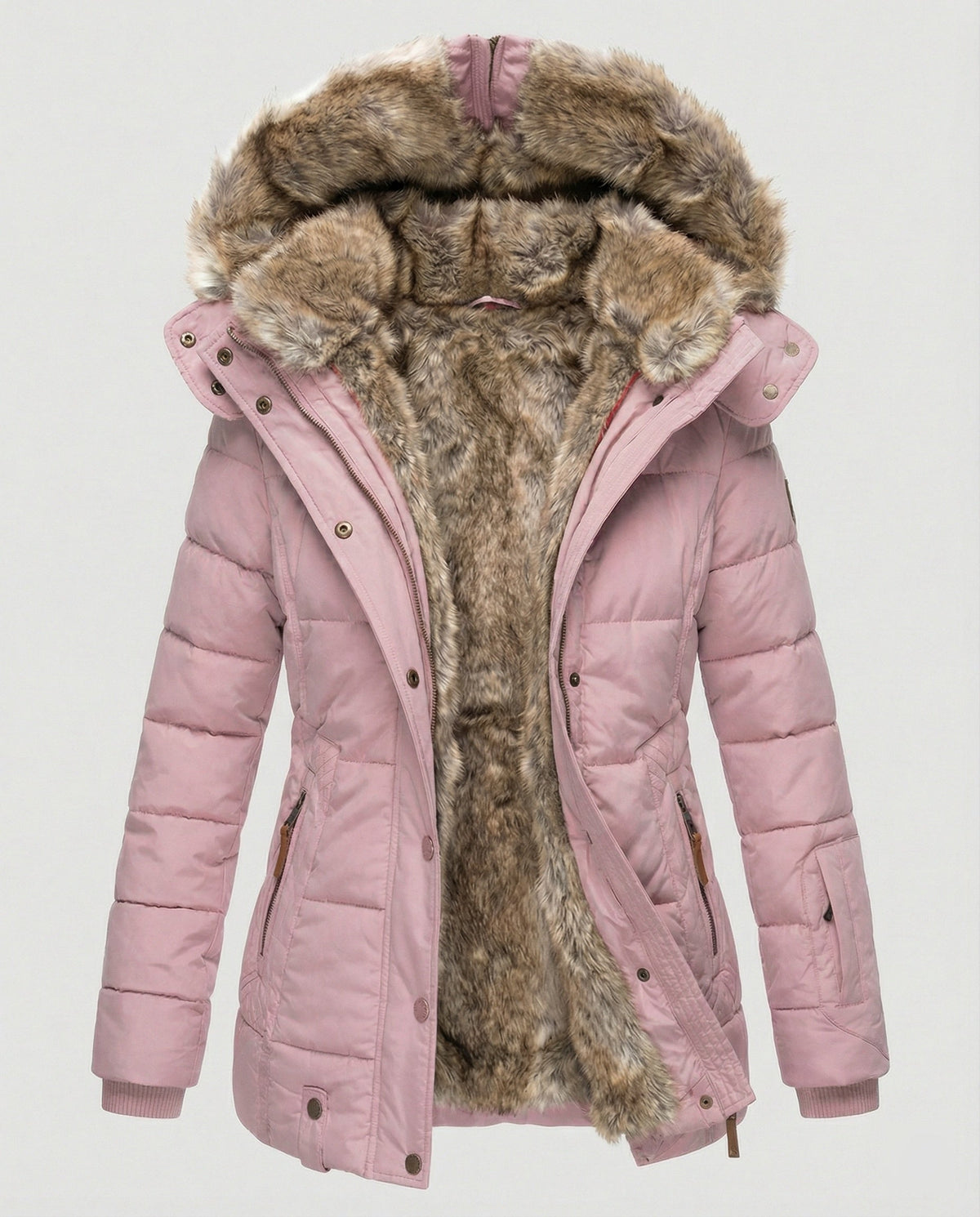 Warm Waterproof Winter Jacket with Inner Lining and Hood