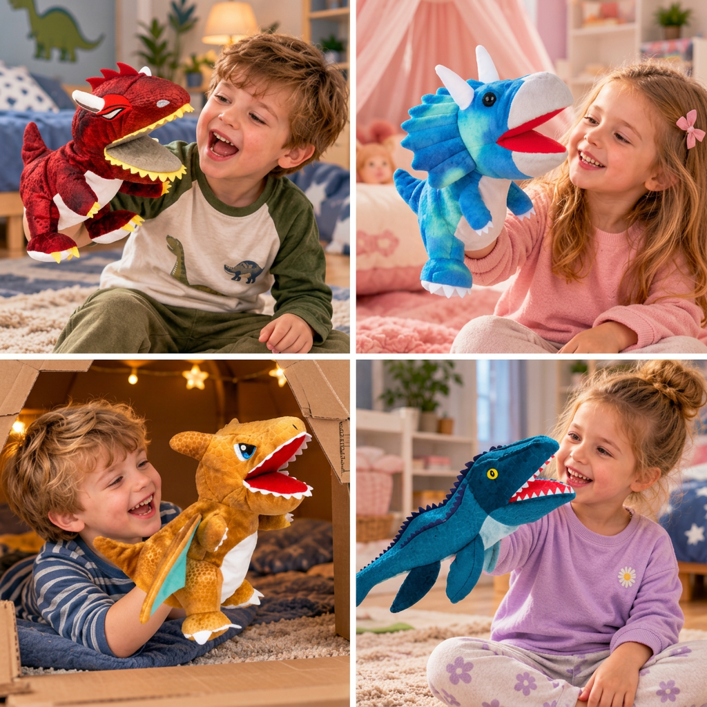 Funny Dinosaur Plush Hand Puppet