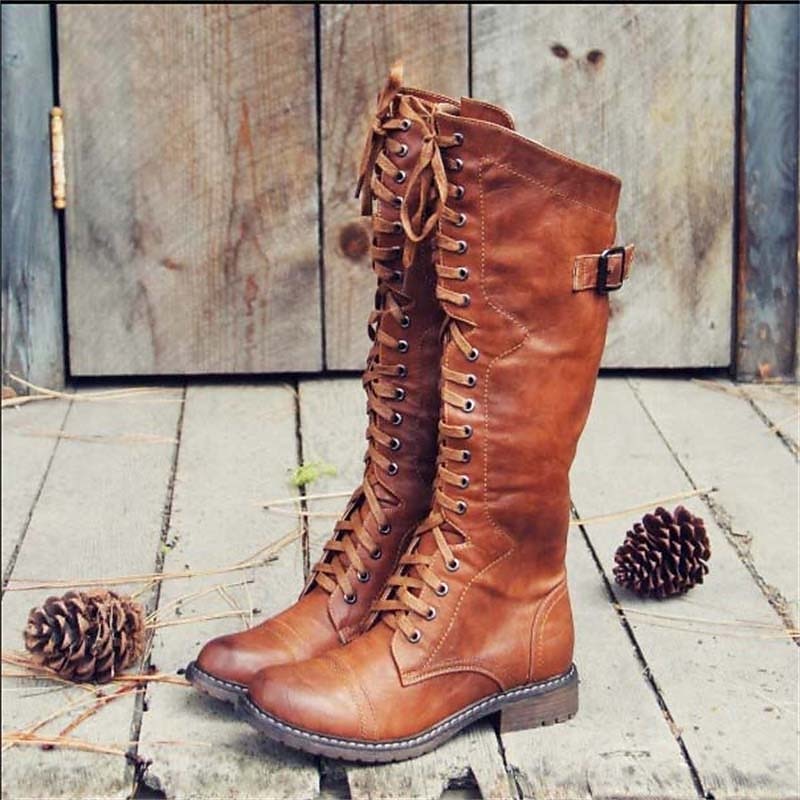 Matilda Tall Lace-Up Riding Boots