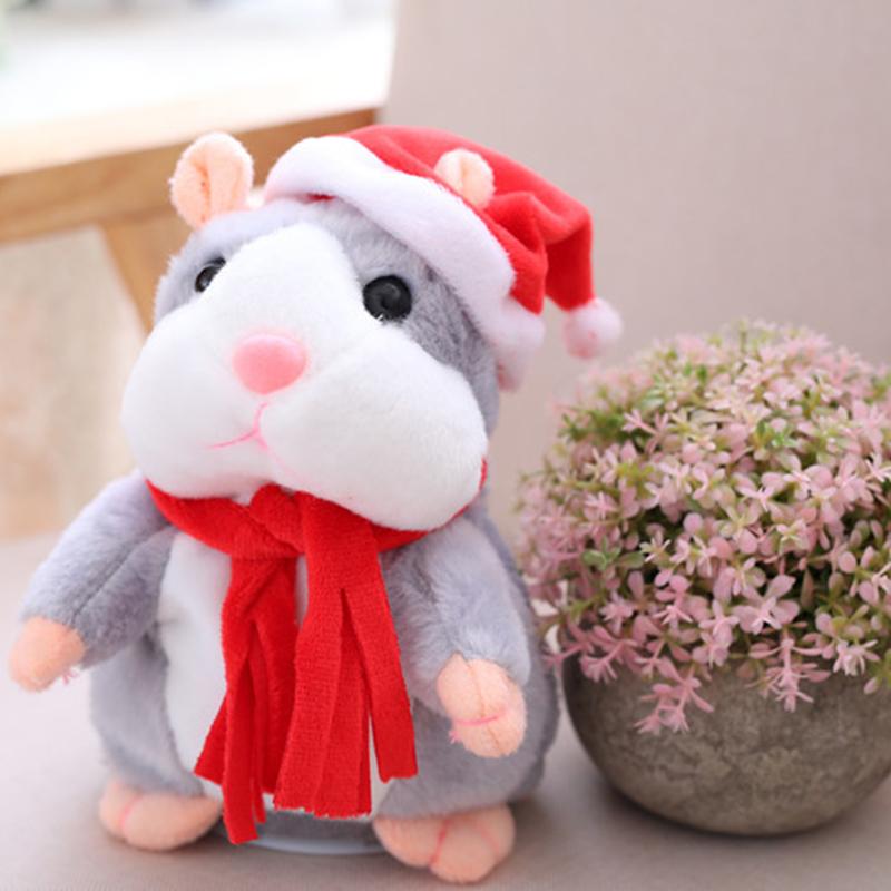 Talking Hamster Plush, Repeats Voices and Shakes Head