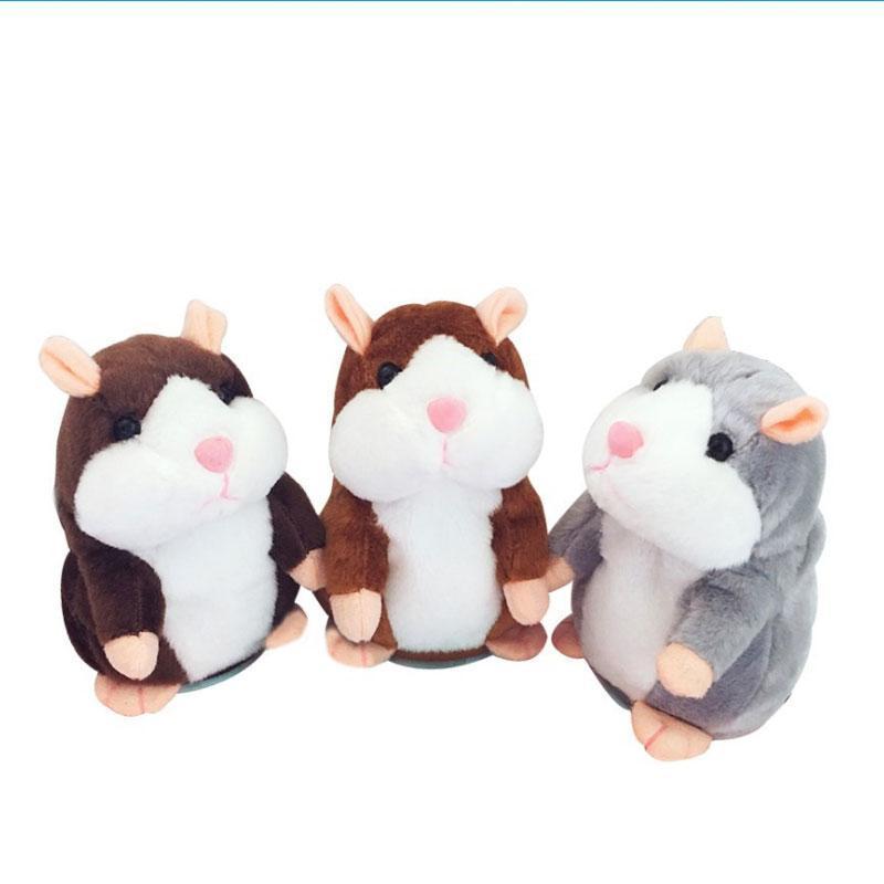 Talking Hamster Plush, Repeats Voices and Shakes Head