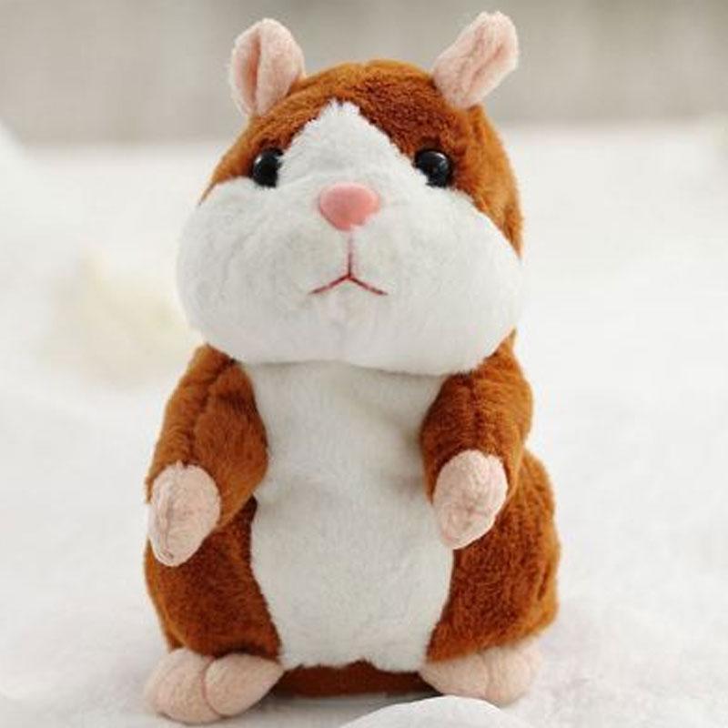Talking Hamster Plush – Repeats Whatever You Say, Auto Head-Shaking, Hilarious Fun for Kids & Adults