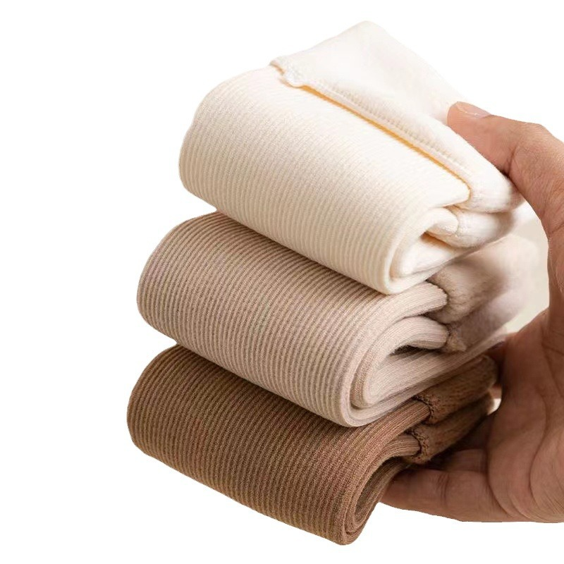 Thicker Warm Solid Color Mid-Calf Socks for Women