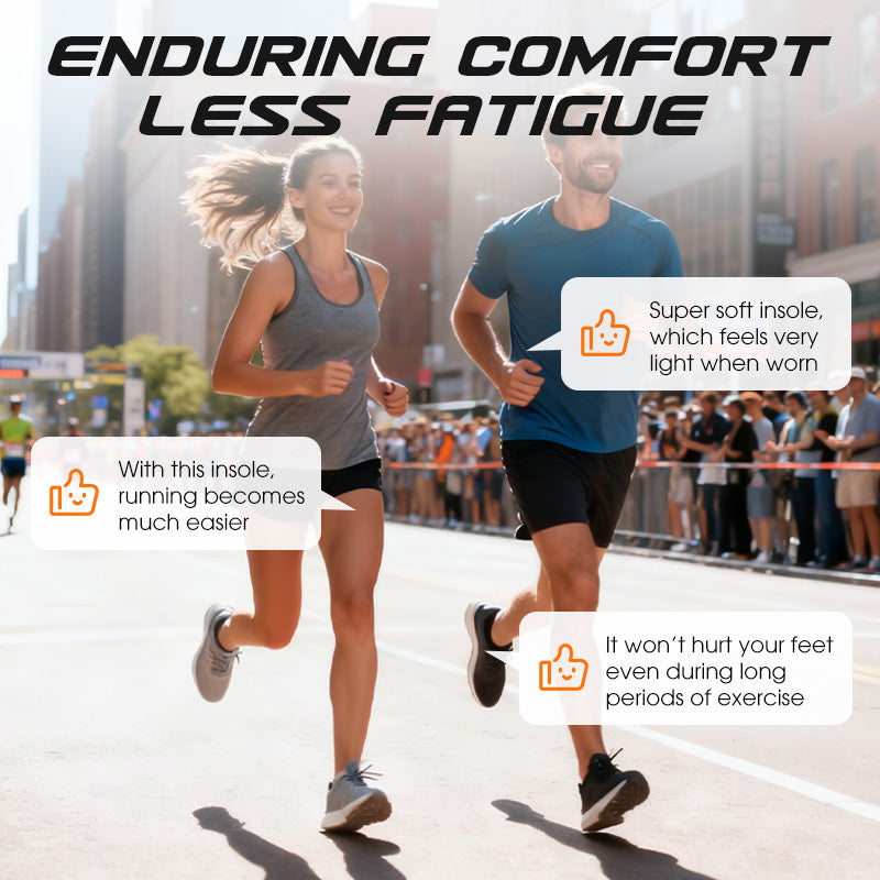 Shock-Absorbing Sports Insoles with Arch Support