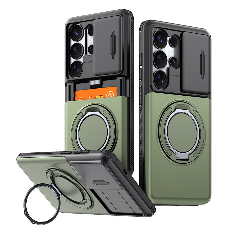 2-in-1 Shock-Resistant Phone Case with Hidden Card Holder