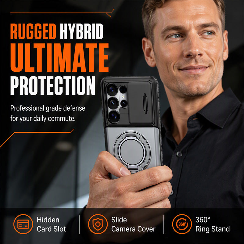 2-in-1 Shock-Resistant Phone Case with Hidden Card Holder