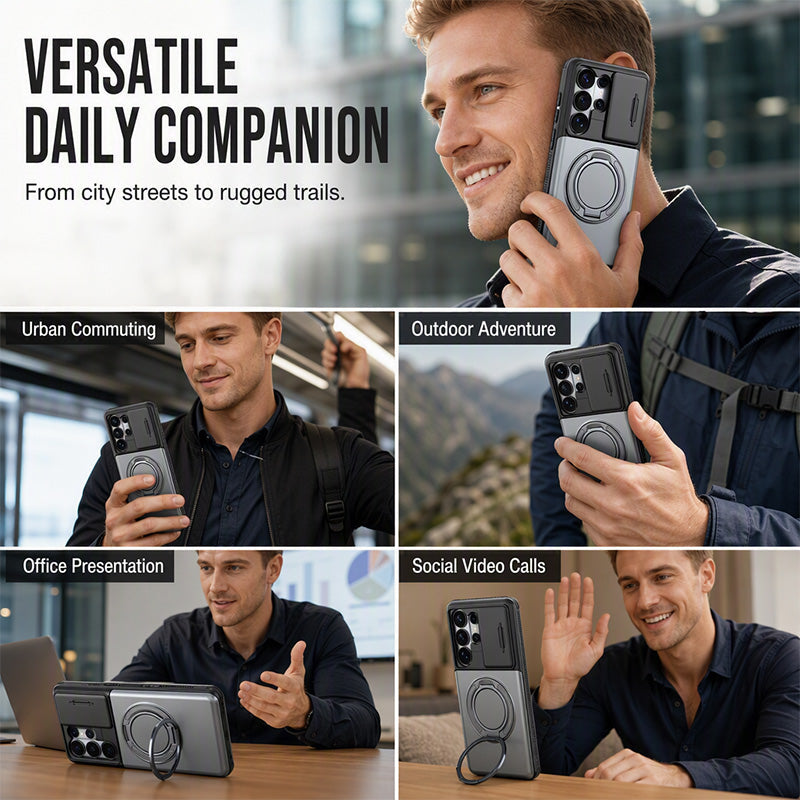 2-in-1 Shock-Resistant Phone Case with Hidden Card Holder