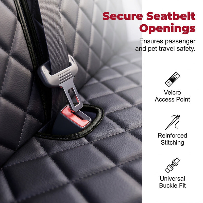 Foldable Dog Car Seat – Waterproof Oxford, Protective & Comfortable