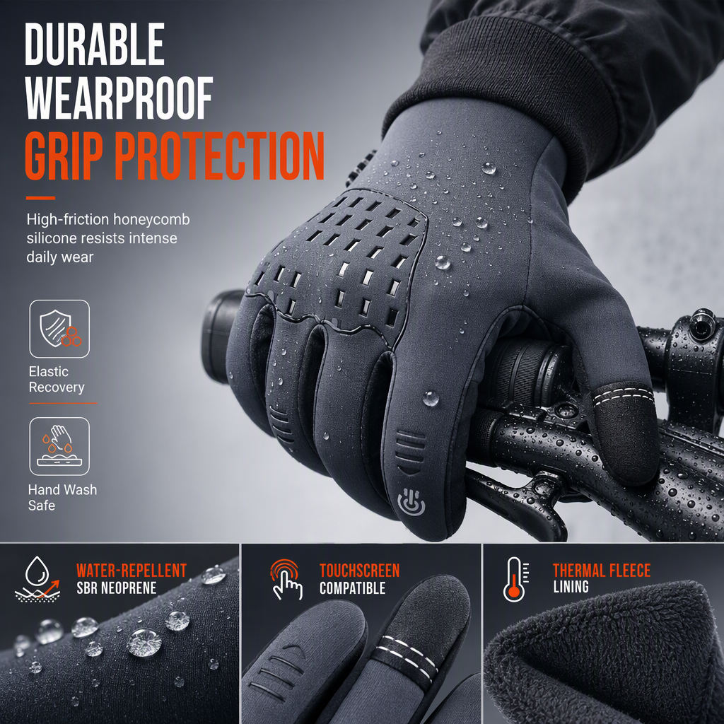 Waterproof Winter Cycling Gloves for Women and Men