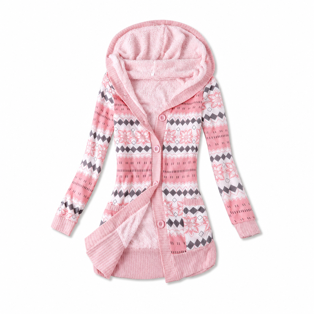 Mid-Length Cotton Hoodie for Women